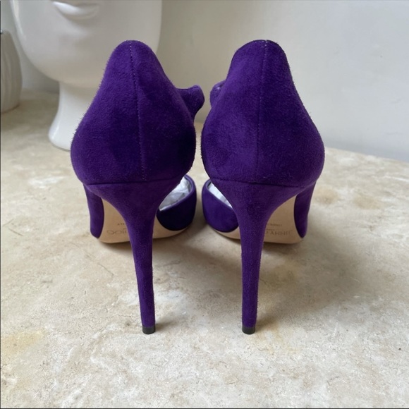 Jimmy choo purple suede crossover bump - Picture 8 of 8